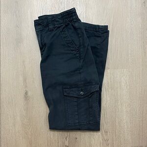 Women’s AE Stretch Black Cargo Pants